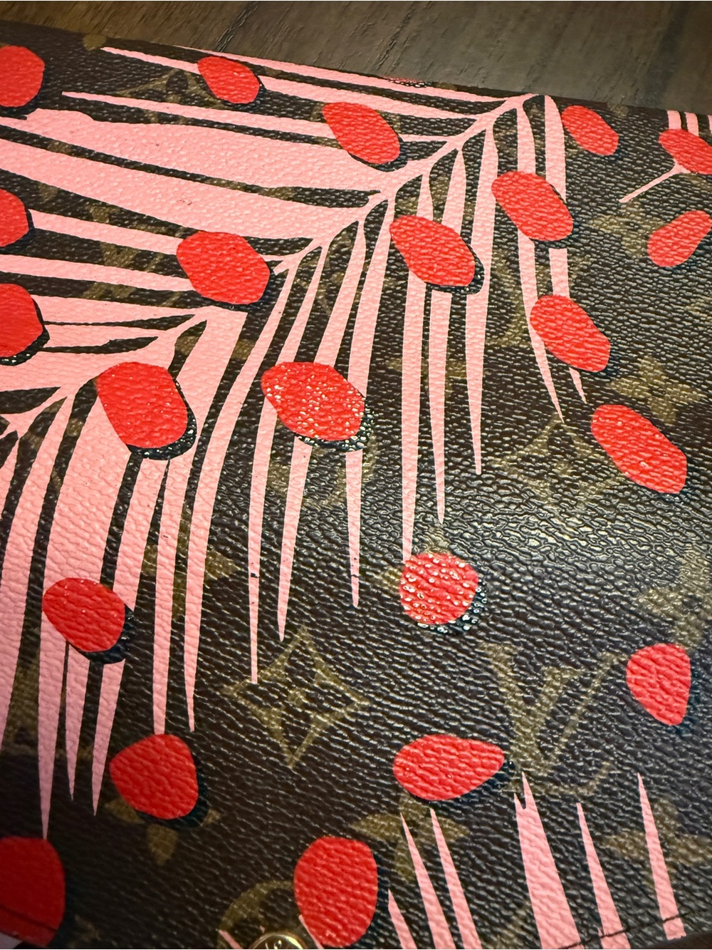 Authentic Louis Vuitton Jungle Dots Neverfull MM Medium & Sarah Wallet Monogram - Picture 10 of 12